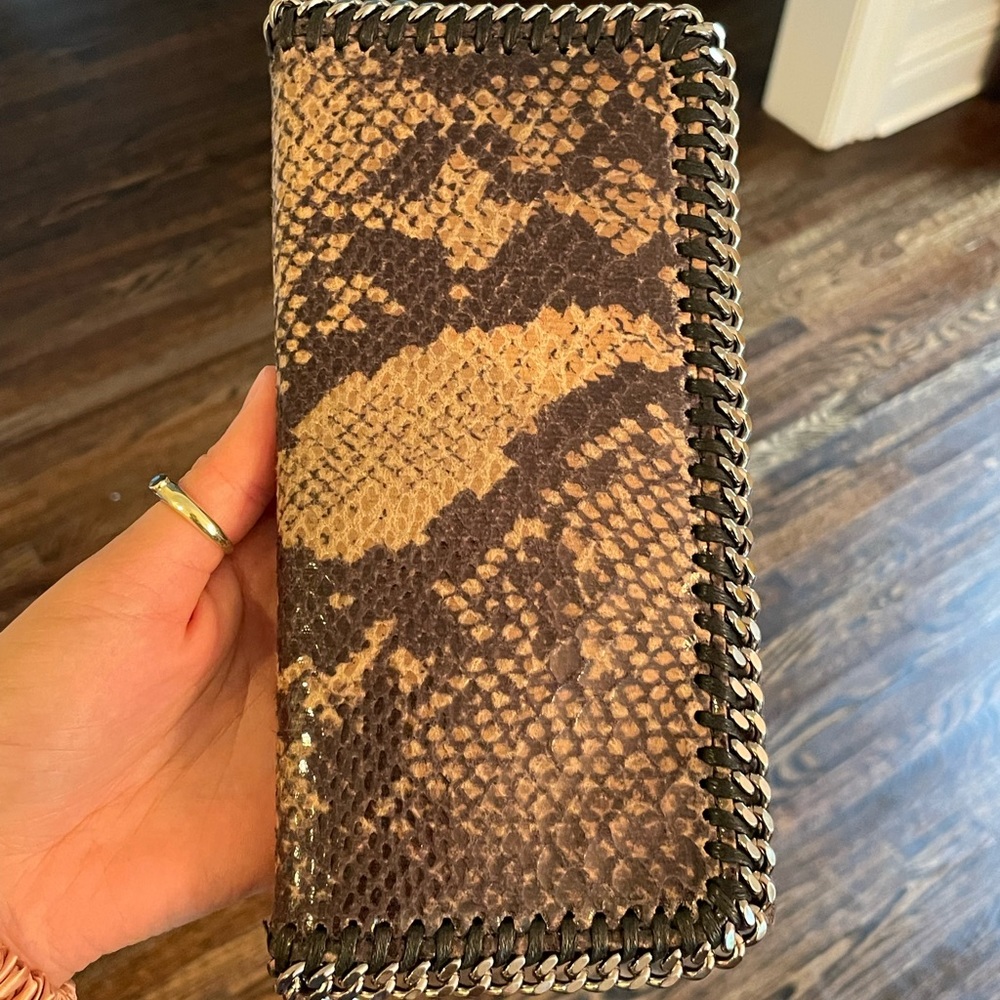 STELLA MCCARTNEY SNAKE SKIN WALLET